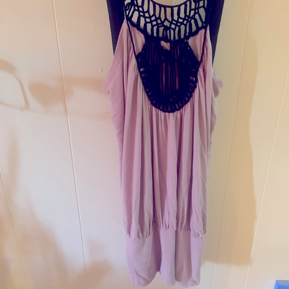 Open Back with Crochet Tank Top